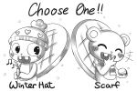 abing alternate_costume anthro beaver buckteeth candle duo freckled_face freckles hand_on_mouth happy happy_tree_friends holding_object laugh lit_candle male mammal rodent scarf simple_background singing smile snow snowball snowing teeth text toothy_(htf) winter winter_hat