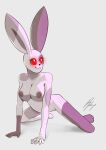 absurd_res all_fours anthro areola big_breasts big_ears breasts female five_nights_at_freddy&#039;s gesture heart_eyes heart_symbol hi_res human humanoid mammal nipples pose rple_p scottgames sketch solo suggestive suggestive_gesture vanny_(fnaf)