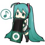  aqua_eyes bad_id bad_pixiv_id blue_hair digital_media_player eighth_note goumoto hatsune_miku ipod long_hair minigirl musical_note solo speech_bubble spoken_musical_note twintails very_long_hair vocaloid 