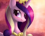  blush crown equine female feral friendship_is_magic gold hair horn jewelry looking_at_viewer mammal multi-colored_hair my_little_pony necklace princess_cadance_(mlp) princess_cadence_(mlp) ric-m solo winged_unicorn wings 