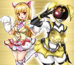  1girl akiba_yellow animal_ears cat_ears dual_persona headband hikounin_sentai_akibaranger moegi_yumeria 