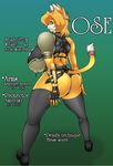  boots breasts butt cat clothed clothing comic feline female gloves huge_breasts invalid_tag leather looking_back mammal mochizuki_tooya ose skimpy solo unconvincing_armor 