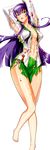  absurdres blood blue_eyes breasts busujima_saeko female highres highschool_of_the_dead laying_down long_hair long_image lying purple_hair solo tall_image torn_clothes 