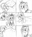  comic cub equine female feral friendship_is_magic hair horn horse long_hair male mammal my_little_pony pillow pipsqueak_(mlp) pony princess_luna_(mlp) sleeping tg-0 tiara winged_unicorn wings young 