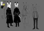  lagomorph male mammal model_sheet neko32589 pixiv_fantasia rabbit trench_coat trenchcoat 