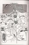  aku_tojyo bat big_breasts black_and_white breasts canine comic cum dialog dialogue digital erection fellatio female fox hedgehog kissing male mammal michiyoshi miles_prower monochrome oral oral_sex penis rouge_the_bat scan sega sex sonic_(series) straight tails text 