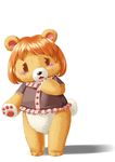  crying edmol female mammal plain_background solo teddy_bear transformation white_background 