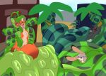  2016 4_arms anthro canid canine coiling curvy_figure digital_media_(artwork) disney female feral fox fur group hi_res judy_hopps lagomorph leporid long_ears looking_pleasured male male/female male/male mammal multi_arm multi_limb nick_wilde nude open_mouth outside palm_tree plant rabbit red_fox reptile scalie shikan size_difference smile snake suction_cup tacokurt tail teeth thick_tail tongue tongue_out tree true_fox unknown_character unknown_species wide_hips zac_(tacokurt) zootopia 