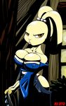  breasts clothed clothing crossgender female katana lagomorph lapine mammal monkeyxflash rabbit samurai skimpy solo sword usagi_yojimbo warrior weapon 