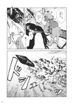  animal_ears backpack bag boat bunny_ears comic doujinshi greyscale hat highres inaba_tewi kawashiro_nitori monochrome multiple_girls rocket totaku_(musha_prune) touhou translated watercraft 