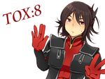  1boy armor black_hair gaias gaius_(tales) gloves hoshihuri red_eyes short_hair tales_of_(series) tales_of_xillia 