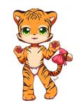  cute feline female fundoshi huiro kemono mammal tiger underwear young 