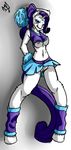  anthro anthrofied avante92 blush breasts cheerleader clothing equine female friendship_is_magic hair horn horse long_hair looking_at_viewer mammal my_little_pony nipples pom_poms pony purple_hair pussy rarity_(mlp) solo unicorn 