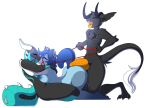 2_penises alpha_channel ambiguous_penetration anthro breasts diphallism doggystyle dragon eyes_closed female fire_(fire) from_behind_position generation_5_pokemon genitals group horizontal_diphallism kissing leash leashed_female leashed_male male male/female minatsu_(boredomtool) multi_genitalia multi_penis mythological_creature mythological_scalie mythology nintendo oshawott penetration penis pilvi_owo pokemon pokemon_(species) scalie sex tongue tongue_out trio