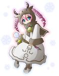 animal_costume bell christmas duel_monster hayabusa_koi horns monster_(yugioh) pink_hair reindeer reindeer_costume star white_magician_pikeru yu-gi-oh! 
