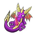  dragon male penis purple_dragon purple_eyes solo spyro spyro_the_dragon video_games wings 