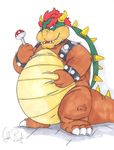  bowser chubby koopa love_handles male mario_bros nintendo nude obese overweight scalie solo starfig unknown_artist video_games 