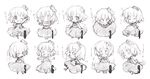  boned_meat chibi counter expressions food greyscale is_that_so meat monochrome ozaki_(ko-zaki) rumia sketch touhou translation_request 