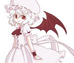 bat_wings dress hat ica lowres remilia_scarlet solo touhou wings 