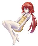  bad_id bad_pixiv_id bare_legs barefoot dress feet flat_chest long_hair pale_skin ponytail puranaria red_hair sekaiju_no_meikyuu skirt solo tlachtga yellow_eyes yellow_skirt 