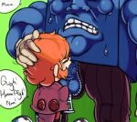 2016 5_fingers animate_inanimate balls big_balls big_penis blue_balls blue_body blue_nose blue_penis blue_skin bodily_fluids body_part_in_mouth bottomwear brown_bottomwear brown_clothing brown_dress brown_pants captainkirb clenched_teeth clothing cybernetic_arm cybernetic_eye cybernetic_limb cybernetics deep_throat digital_drawing_(artwork) digital_media_(artwork) dominant dominant_humanoid dominant_male dress duo ellipsis erection exclamation_point eyes_closed face_fucking female female_human female_penetrated fingers gag gagged genitals green_background hair hand_on_another&#039;s_head hand_on_head handwear head_grab human human_ears human_nose human_on_humanoid human_penetrated humanoid humanoid_dominating_human humanoid_genitalia humanoid_penetrating humanoid_penetrating_female humanoid_penetrating_human humanoid_penis interspecies irrumatio kneeling larger_humanoid larger_male looking_up machine male male/female male_humanoid male_penetrating male_penetrating_female male_penetrating_human mammal muscular muscular_humanoid muscular_male not_furry oral oral_penetration orange_hair pants peacock_(skullgirls) penetration penile penis penis_in_mouth pupils red_eyes sex short_hair simple_background size_difference skullgirls smaller_female smaller_human smaller_penetrated speech_bubble standing submissive submissive_female submissive_human sweat tan_body tan_clothing tan_ears tan_gloves tan_handwear tan_nose tan_skin tears teeth tommy_ten-tons vein veiny_penis white_speech_bubble zipper zipper_down