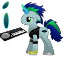  electro_key_(mlp) electronic equine friendship_is_magic horse jewelry keyboard male mammal musical_instrument my_little_pony original_character pony record solo techno techno_pony 