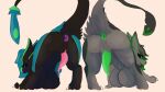  16:9 2024 4_ears 4k absurd_res animal_genitalia anthro anus ass_up avali avian big_breasts black_body black_butt black_feathers black_legs black_tail blue_body blue_eyes blue_feathers blue_hair blue_tail_tip breasts butt claws dipstick_tail duo feather_hair feathers genital_slit genitals green_anus green_body green_eyes green_feathers green_penis green_sclera green_tail_tip grey_body grey_butt grey_feathers grey_legs hair herm herm_(lore) hi_res intersex jack-o'_pose mama_malachite markings multi_ear nude_anthro nude_herm penis pink_penis pose pseudo_hair purple_anus pussy ralena/ralaku simple_background smolreapy tail tail_markings underfluffies white_background white_claws widescreen 