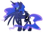  blue_eyes cutie_mark equestria-prevails equine female feral friendship_is_magic horn horse looking_at_viewer mammal my_little_pony plain_background pony princess_luna_(mlp) solo sparkle transparent_background winged_unicorn wings 