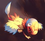  archen bad_deviantart_id bad_id bird brown_background claws commentary creature fangs full_body gen_5_pokemon glitchedpuppet highres looking_away no_humans pokemon pokemon_(creature) running signature solo 