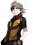  bandana black_hair hat lechuza male_focus pokemon pokemon_(game) pokemon_emerald pokemon_rse serious solo tegaki yuuki_(pokemon) 