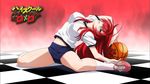 1girl basketball high_school_dxd highres highschool_dxd long_hair red_hair rias_gremory solo wallpaper 
