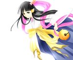  bell bells black_hair bleach japanese_clothes long_hair momoneko_(pixiv1147491) tobiume zanpakuto_spirit 