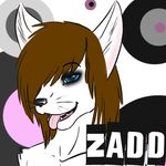  (character) blue_eyes brown_hair cat chromata english_text feline glowing glowing_eyes hair icon long_hair male mammal open_mouth photo solo teeth text thumbnail tongue tongue_out topless zadd 