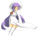  1girl atwight_eks breasts hat long_hair lowres purple_hair red_eyes skirt tales_of_(series) tales_of_destiny tales_of_destiny_2 thighhighs 