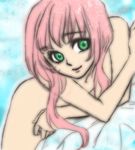  1girl bare_shoulders chelsea_torn green_eyes long_hair lowres nude pink_hair tales_of_(series) tales_of_destiny 