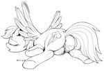  anus black_and_white butt clop cutie_mark ecmajor equine eyes_closed female female_ejaculation feral footjob friendship_is_magic lying mammal masturbation monochrome my_little_pony on_front open_mouth orgasm pegasus plain_background pussy pussy_juice rainbow_dash_(mlp) solo tongue wet white_background wing_boner wings 