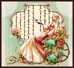  bad_id bad_pixiv_id bird dress english flower gloves onitobico original pink_hair plant solo vines 