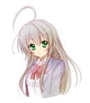  :3 ahoge bad_id bad_pixiv_id blazer cilfy green_eyes haiyore!_nyaruko-san jacket long_hair nyarlathotep_(nyaruko-san) school_uniform silver_hair 