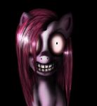  female friendship_is_magic grin high_octane_nightmare_fuel horse looking_at_viewer mammal my_little_pony nightmare_fuel pinkamena_(mlp) pinkie_pie_(mlp) pony soul_devouring_eyes 