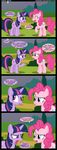  comic cutie_mark dialog dialogue english_text equine female feral friendship_is_magic horn horse mammal my_little_pony outside pinkie_pie_(mlp) pony text tree twilight_sparkle_(mlp) unicorn veggie55 wood 