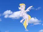  cloud derpy derpy_hooves_(mlp) equine female feral friendship_is_magic horse mammal my_little_pony pegasus pony sky wings 