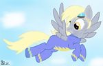  derpy_hooves_(mlp) equine female feral friendship_is_magic horse mammal my_little_pony pegasus skinsuit solo unknown_artist wings wonderbolts_(mlp) 