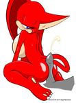  angel_the_catgirl big_breasts blue_eyes blush breasts butt claws cum disembodied_penis female grey_penis hot_dogging looking_back male penis plain_background red_body sega side_boob sonic_(series) white_background 