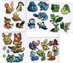  bird blue_skin bulbasaur chameleon chimchar closed_eyes creature cyndaquil eevee evolutionary_stone fiery_tail fire_stone flareon gen_1_pokemon gen_2_pokemon gen_3_pokemon gen_4_pokemon gen_5_pokemon glitchedpuppet green_skin happy jolteon kecleon looking_at_viewer lying monkey mudkip multiple_persona no_humans not_shiny_pokemon orange_skin oshawott paper penguin photo pig piplup pokemon pokemon_(creature) red_eyes red_skin smile snivy squirtle standing stone tail tail-tip_fire tepig thunder_stone tongue tongue_out torchic totodile treecko turtwig vaporeon water_stone white_background white_skin yellow_eyes yellow_skin 