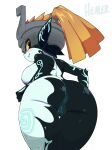absurd_res anus armor big_butt blush butt clothing female fused_shadow genitals hair headgear headgear_only headwear healerart helmet helmet_only hi_res humanoid humanoid_pointy_ears imp midna nintendo not_furry nude orange_hair pointy_ears ponytail presenting presenting_hindquarters pussy rear_view short_stack smile solo the_legend_of_zelda thigh_gap twili twilight_princess wide_hips