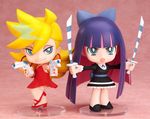  blonde_hair cat doll figure jewelry lots_of_jewelry multicolored_hair nendoroid panty_&amp;_stocking_with_garterbelt panty_(psg) photo stocking_(psg) stuffed_animal stuffed_toy two-tone_hair 