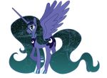  blue_eyes blue_hair crown cutie_mark equine feather feather-chan female feral friendship_is_magic hair horn horse mammal moon my_little_pony night plain_background pony princess_luna_(mlp) solo stars transparent_background winged_unicorn wings 