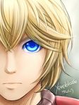  blonde_hair blue_eyes close-up eyes kiikii_(kitsukedokoro) male_focus shulk solo xenoblade_(series) xenoblade_1 