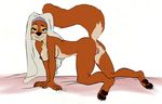  anus breasts canine disney doggy_position female fox from_behind jabberwockychamber maid_marian mammal presenting pussy raised_tail robin_hood_(disney) side_view solo 