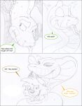2010 cobra colored comic dialogue digital_media_(artwork) duo ears_in_mouth english_text eyelashes female feral forked_tongue fur group jajuka jasper_(tacokurt) lagomorph leporid long_ears male male/female male/male mammal monochrome rabbit reptile scalie simple_background size_difference snake ssana_(tacokurt) surprise tacokurt tail teeth text tongue trio vore_tease